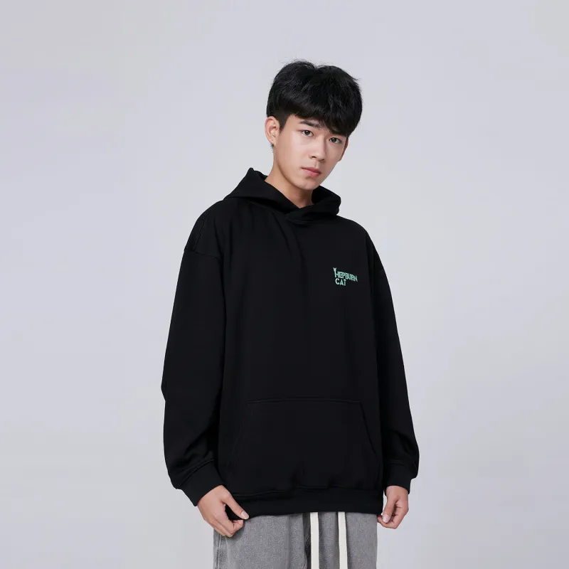 Hepburn Cat Sweatshirt Sets Unisex-3