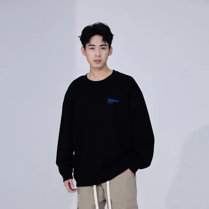 Hepburn Cat Sweatshirt Sets Unisex-17