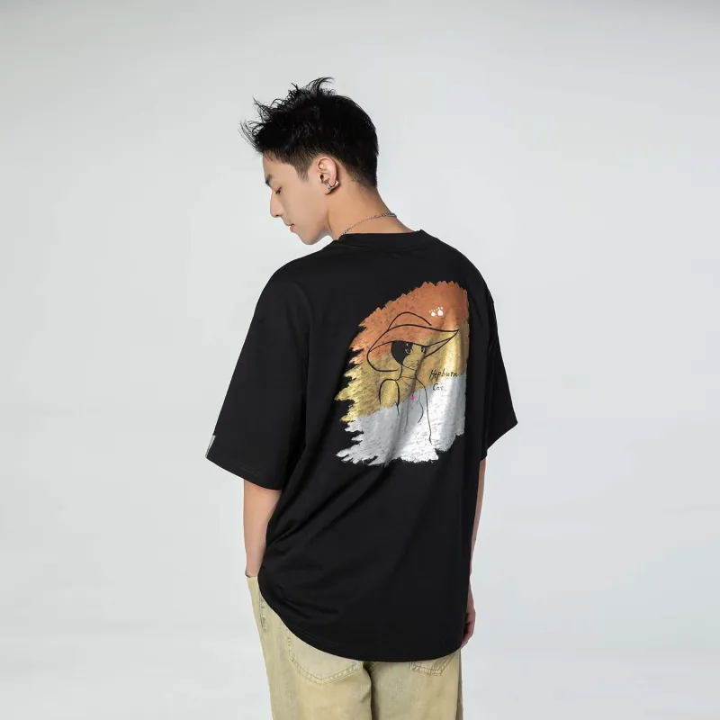 Hepburn Cat T-Shirts Unisex-4