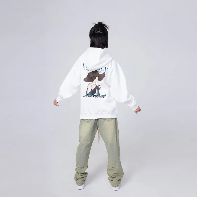 Hepburn Cat Sweatshirt Sets Unisex-8