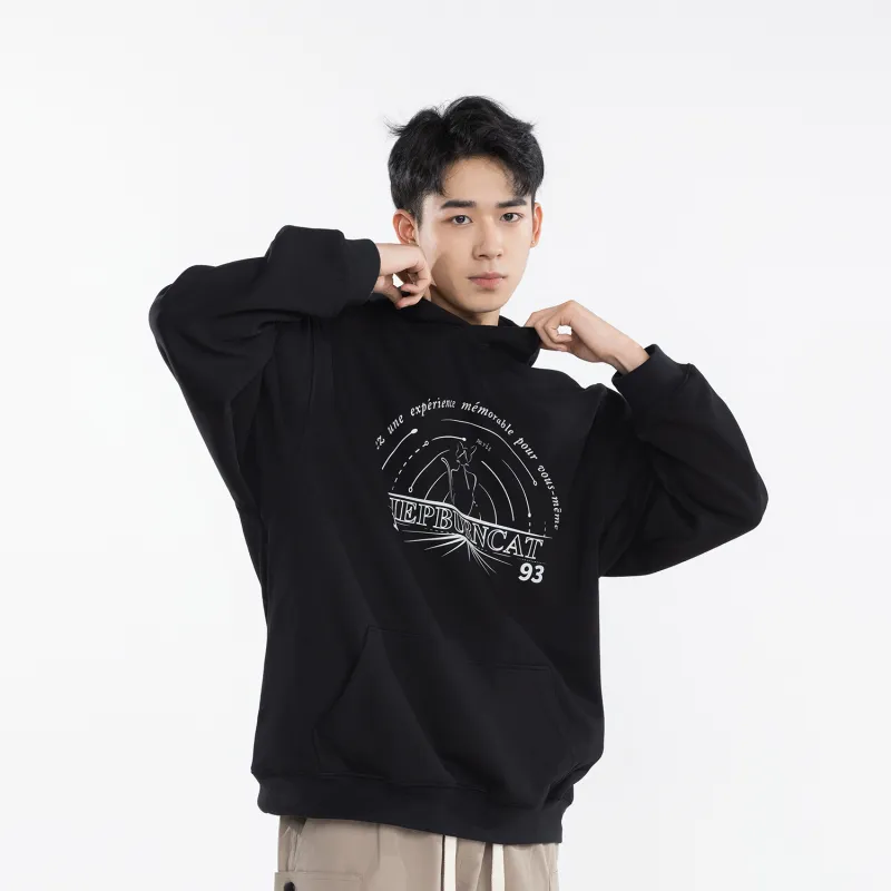 Hepburn Cat Sweatshirt Sets Unisex-20