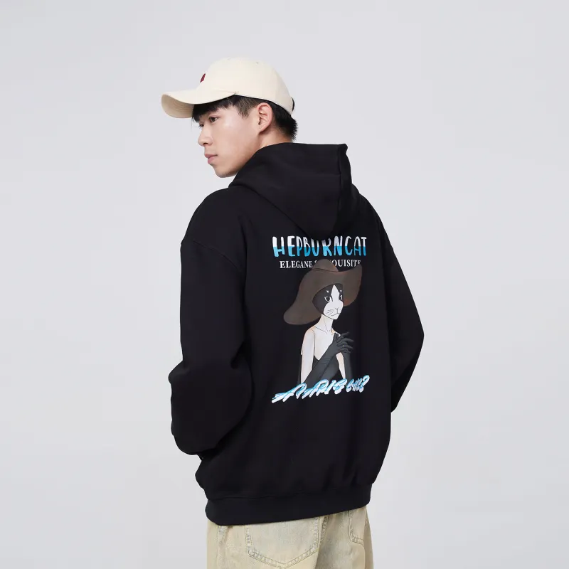 Hepburn Cat Sweatshirts Unisex-6