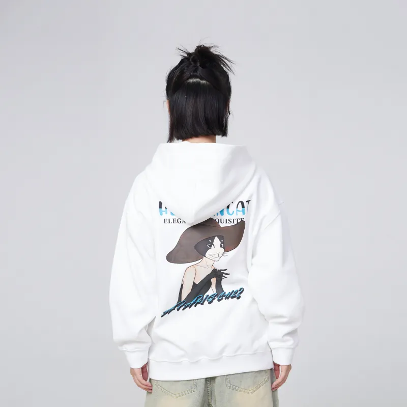 Hepburn Cat Sweatshirts Unisex-13