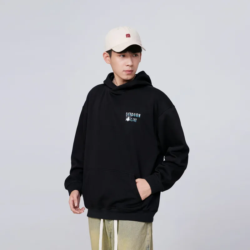 Hepburn Cat Sweatshirt Sets Unisex-2
