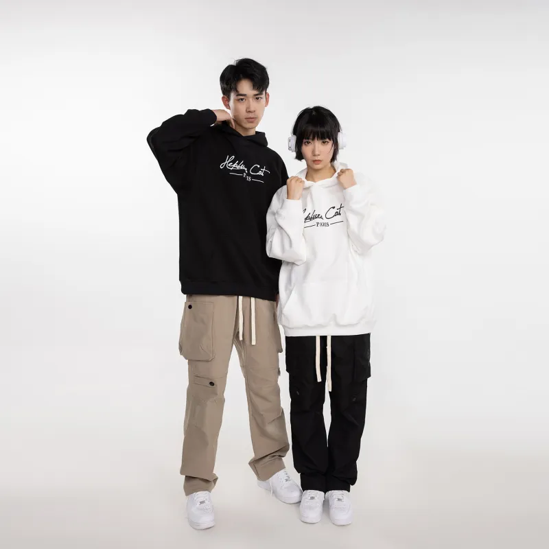 Hepburn Cat Sweatshirt Sets Unisex-14
