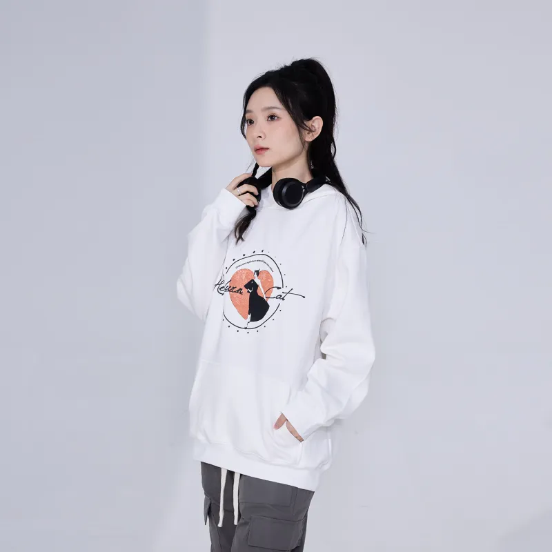 Hepburn Cat Sweatshirts Unisex-4