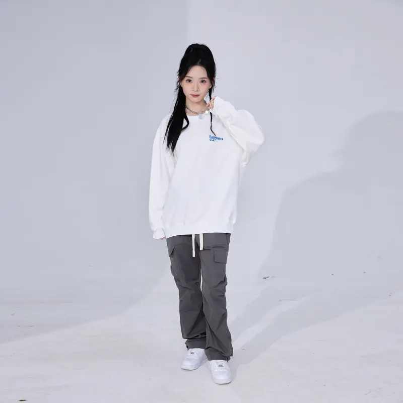 Hepburn Cat Sweatshirt Sets Unisex-4