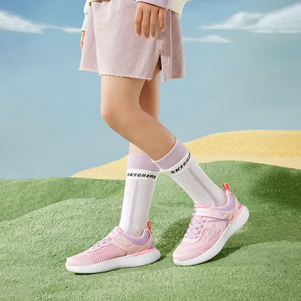 Skechers Go Run 400 V2 Low Top Kids Lifestyle Shoes Pink Purple Teenagers-8