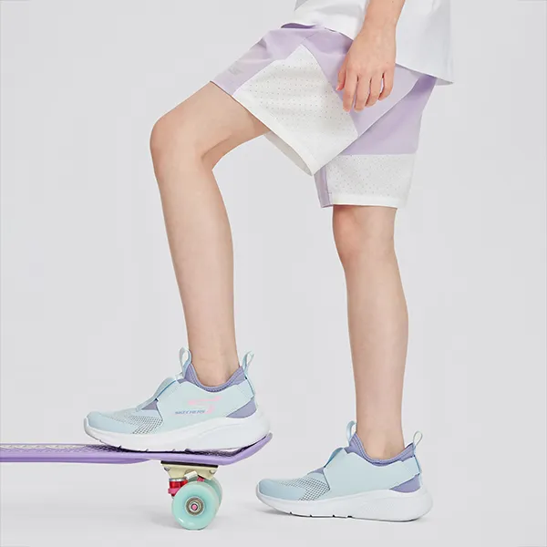 Skechers Girls Anti Slip Wear Resistant Low Top Kids Lifestyle Shoes Mint Kids'-6