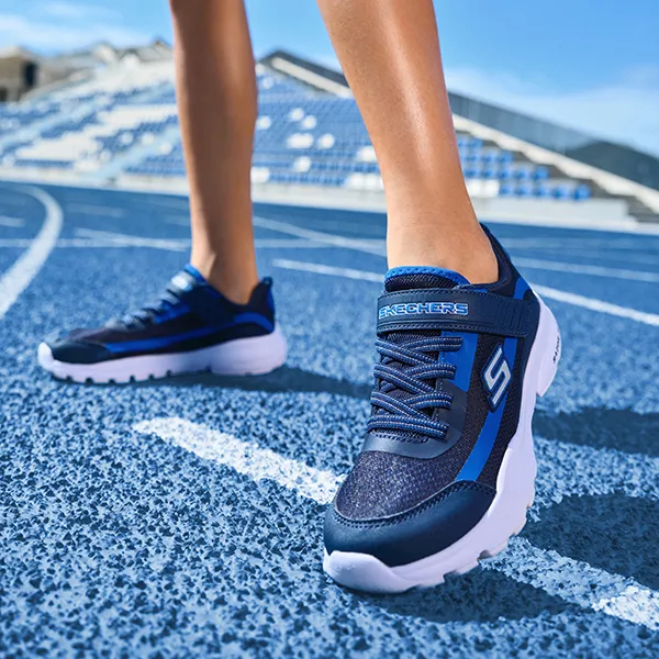 Skechers Razor Fle Slip Resistant Shock Absorbers With Abrasion Resistant Properties Low Top Casual Shoes Teenagers-8