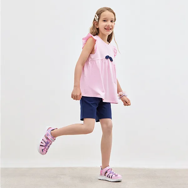 Skechers Kids Slip Resistant, Abrasion Resistant, Breathable Children's Sandals Pink Teenagers-7