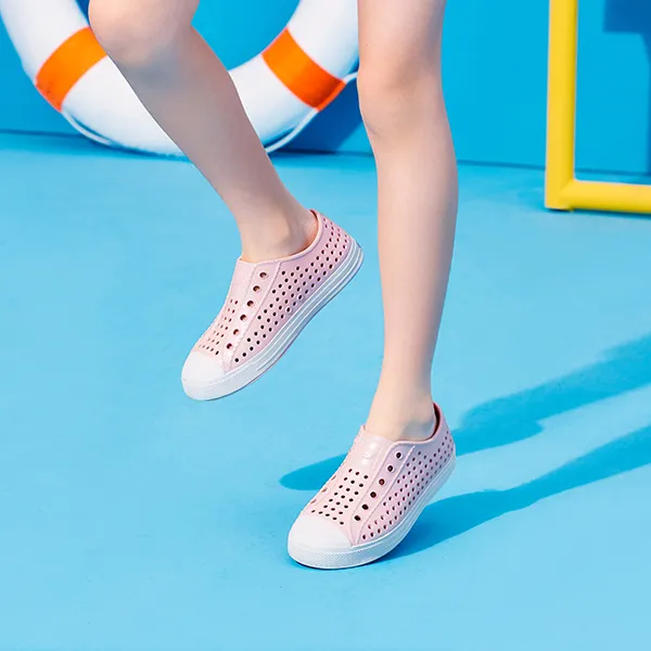 Skechers Abrasion Resistant Breathable Slip Resistant Children's Sandals Rose Gold Teenagers-7