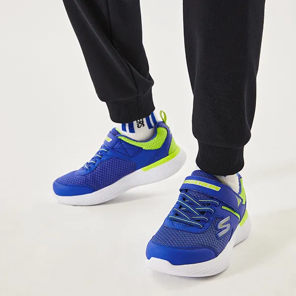 Skechers Go Run 400 V2 Cushioning, Wear Resistant Low Top Kids' Running Shoes Blue Green Teenagers-7