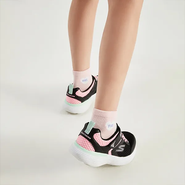 Skechers Go Run 400 V2 Anti-Slip Wear-Resistant Running Shoes Black Pink Teenagers-8