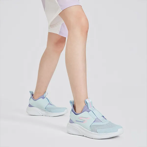Skechers Girls Anti Slip Wear Resistant Low Top Kids Lifestyle Shoes Mint Kids'-8
