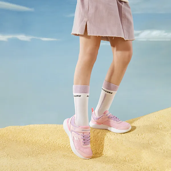 Skechers Go Run 400 V2 Low Top Kids Lifestyle Shoes Pink Purple Teenagers-10