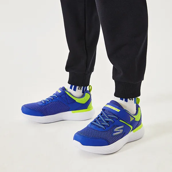 Skechers Go Run 400 V2 Cushioning, Wear Resistant Low Top Kids' Running Shoes Blue Green Teenagers-6