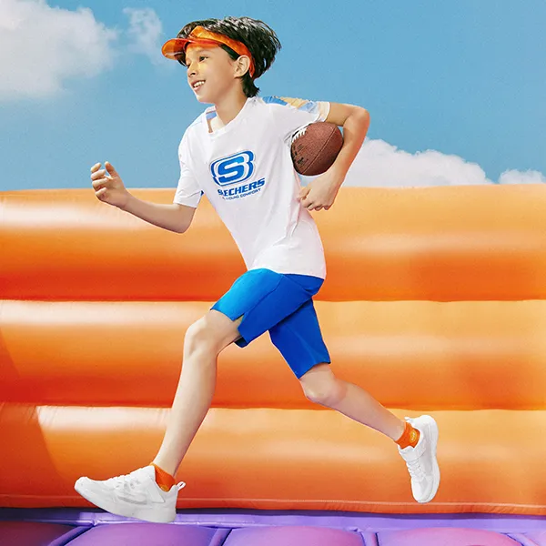 Skechers Go Run 400 V2 Slip-Resistant Breathable Low-Top Kids' Running Shoes White Teenagers-7