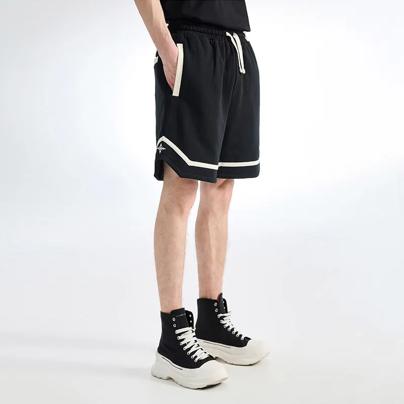 YLDP Sports Shorts Unisex Black-2