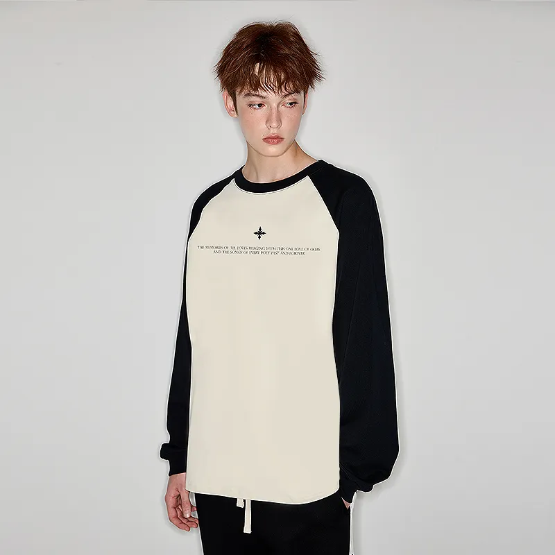 YLDP T Shirts Men Black White-3