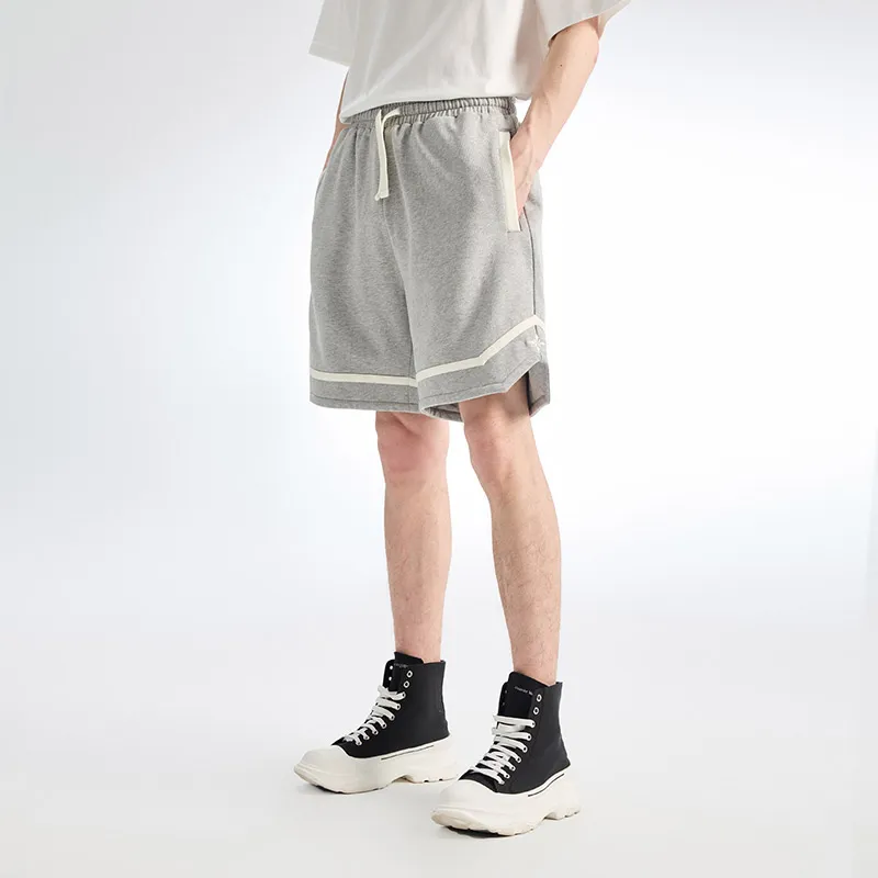 YLDP Sports Shorts Unisex Gray-2