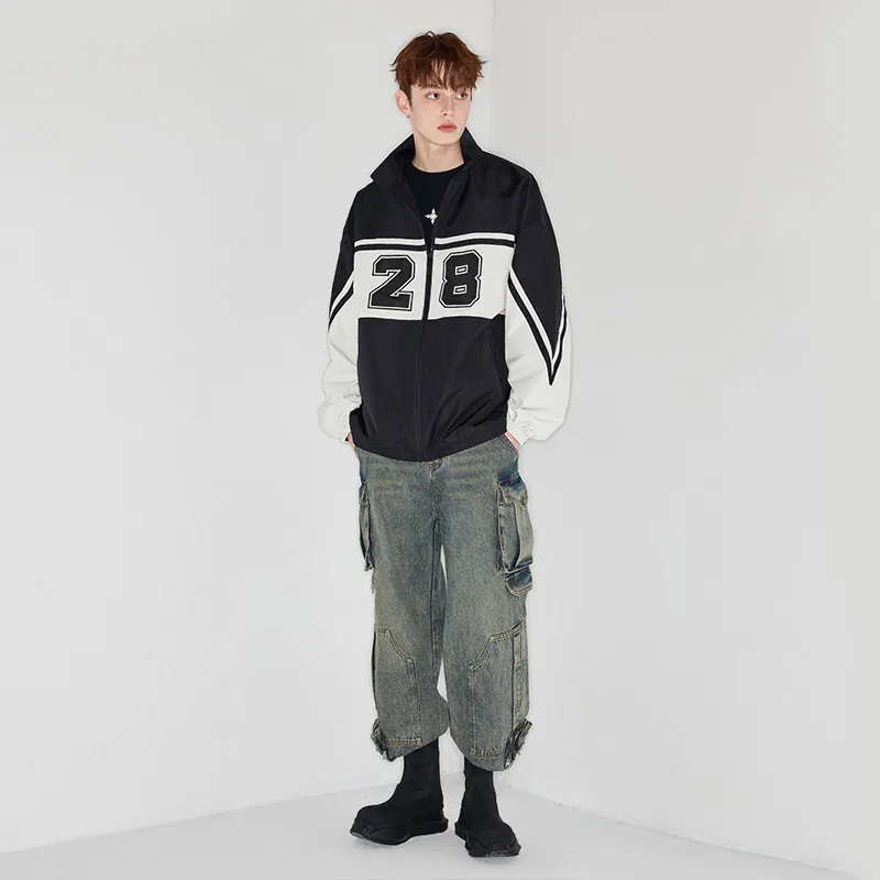 YLDP Jackets & Coats Unisex Black & White-2
