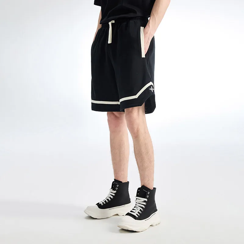 YLDP Sports Shorts Unisex Black-4