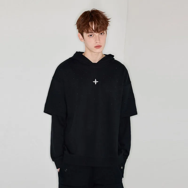 YLDP Sweatshirts Unisex Black-2