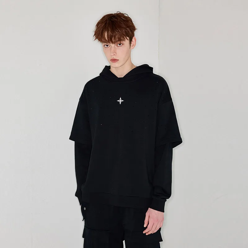 YLDP Sweatshirts Unisex Black-3