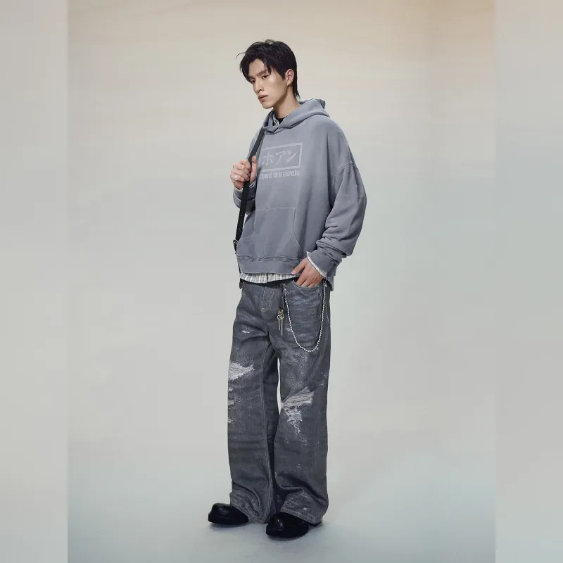 Haonanhuang Jeans Unisex Blue-1