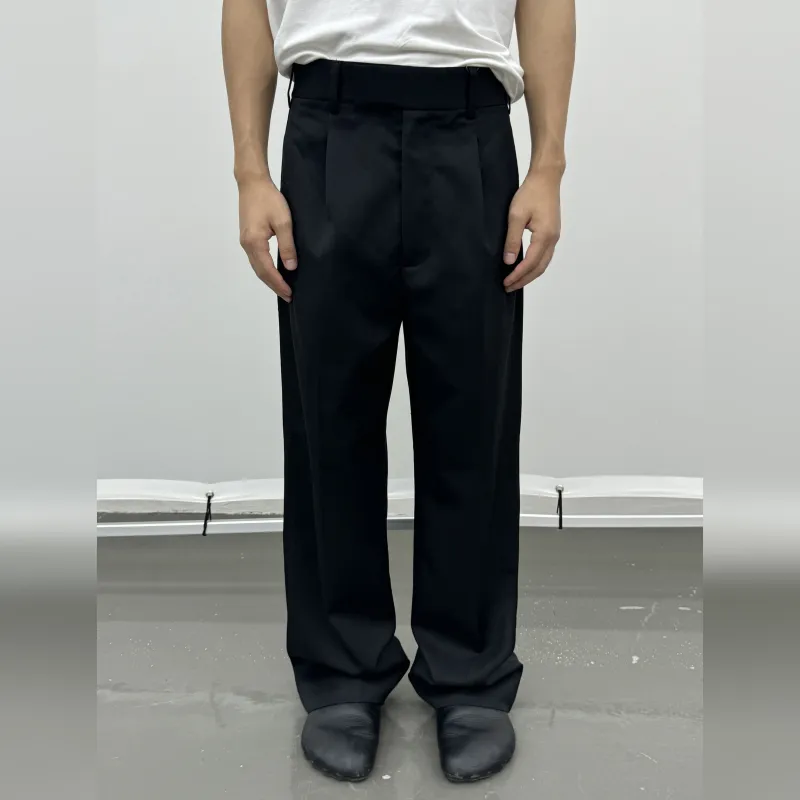 Haonanhuang Casual Pants Unisex Black-4