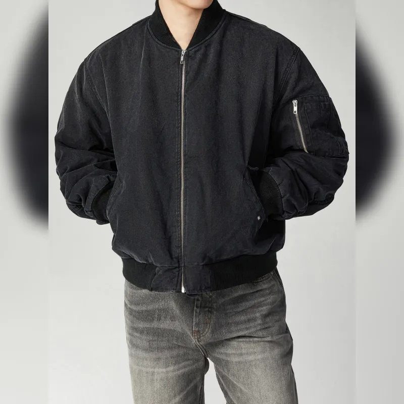 Haonanhuang Puffer Jacket Unisex Black Gray Color-1