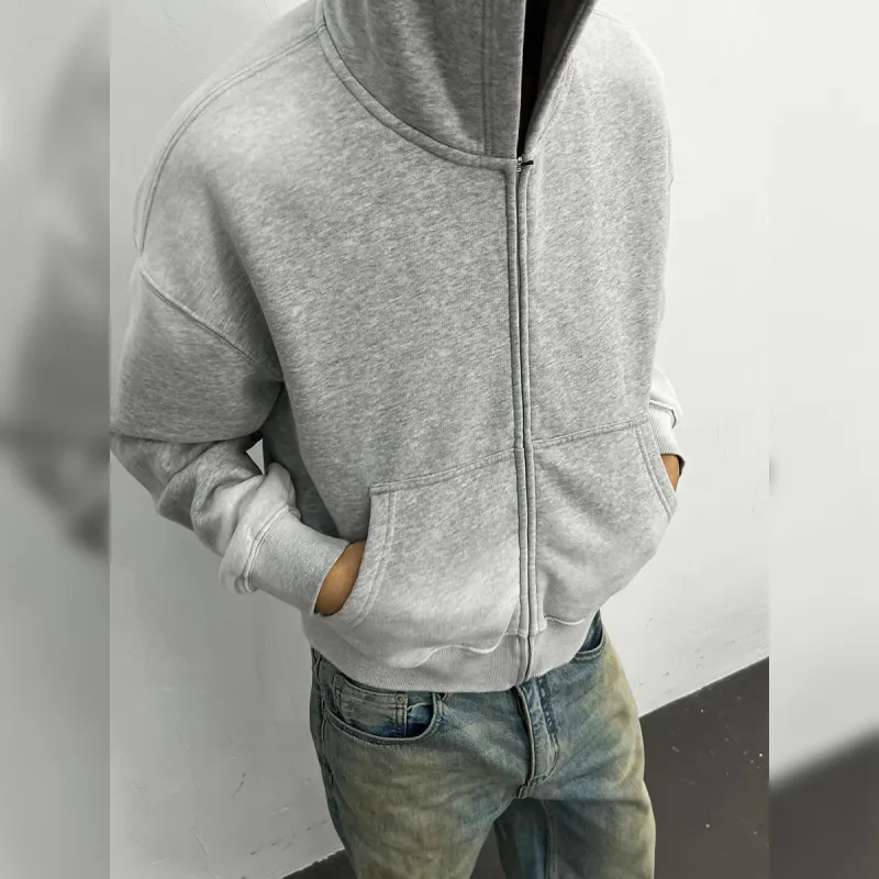 Haonanhuang Sweatshirt Unisex Heather Gray-2