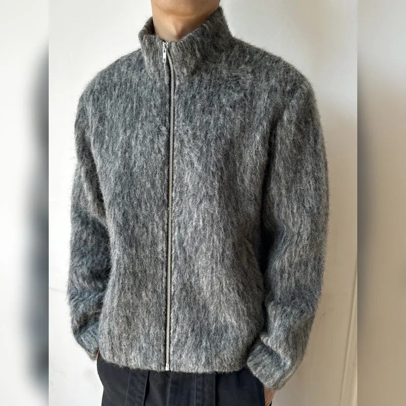 Haonanhuang Jackets Coats Unisex Gray-2