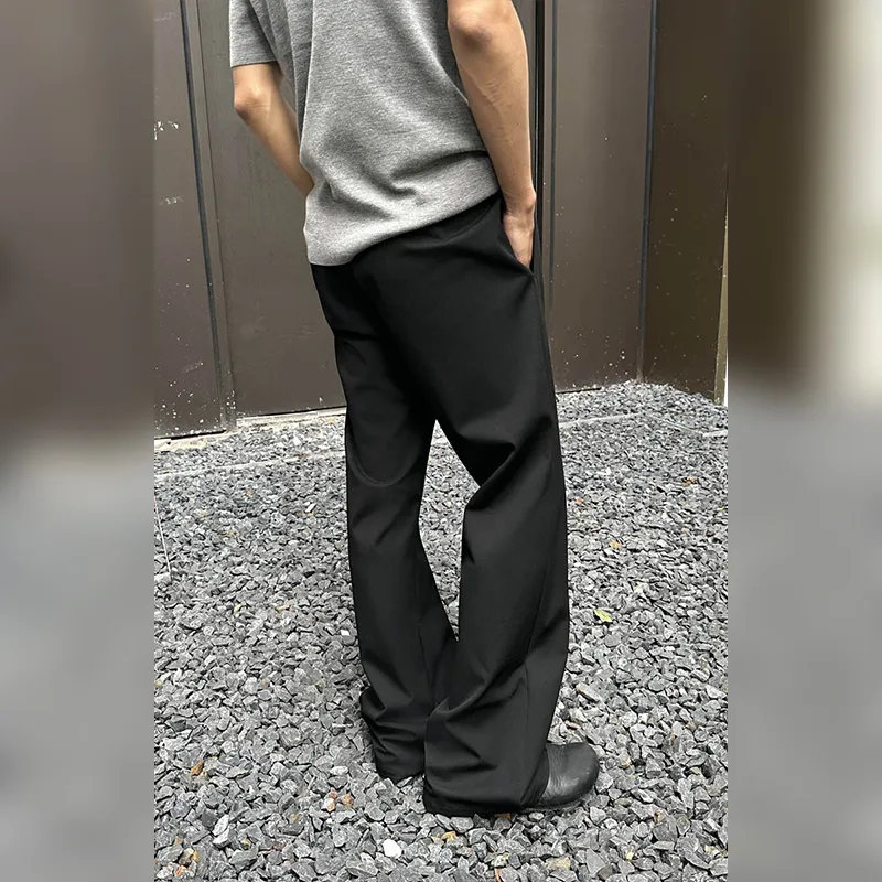 Haonanhuang Casual Pants Unisex Black-4