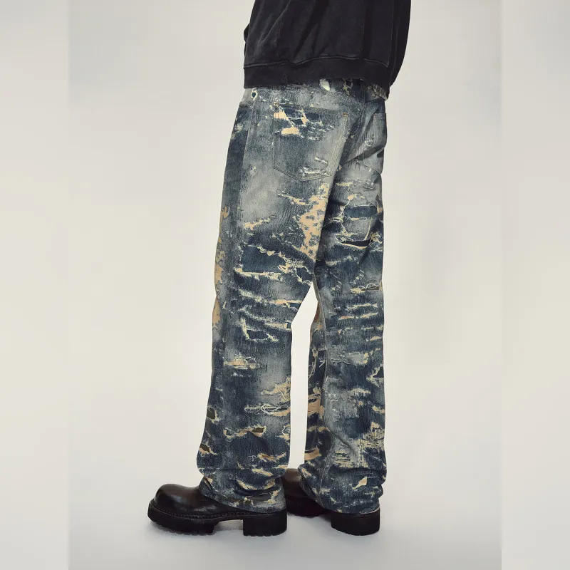 Haonanhuang Jeans Unisex Blue-5