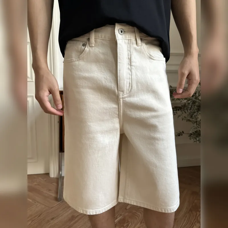 Haonanhuang Denim Shorts Unisex-6