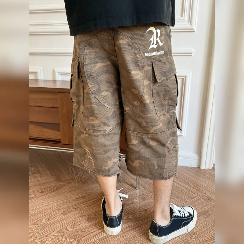 Haonanhuang Cargo Shorts Unisex-4