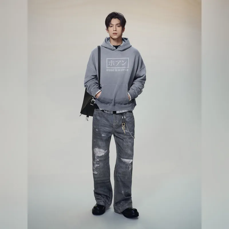 Haonanhuang Jeans Unisex Blue-2