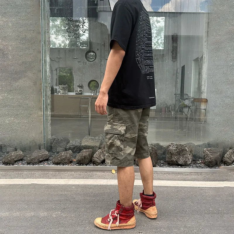 Haonanhuang Cargo Shorts Men Camouflage-4
