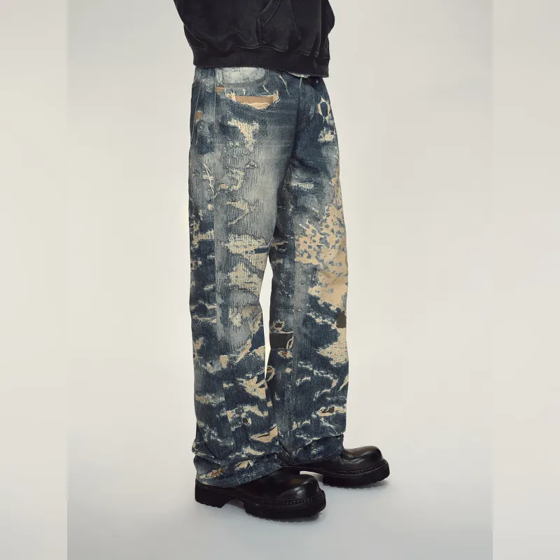 Haonanhuang Jeans Unisex Blue-2