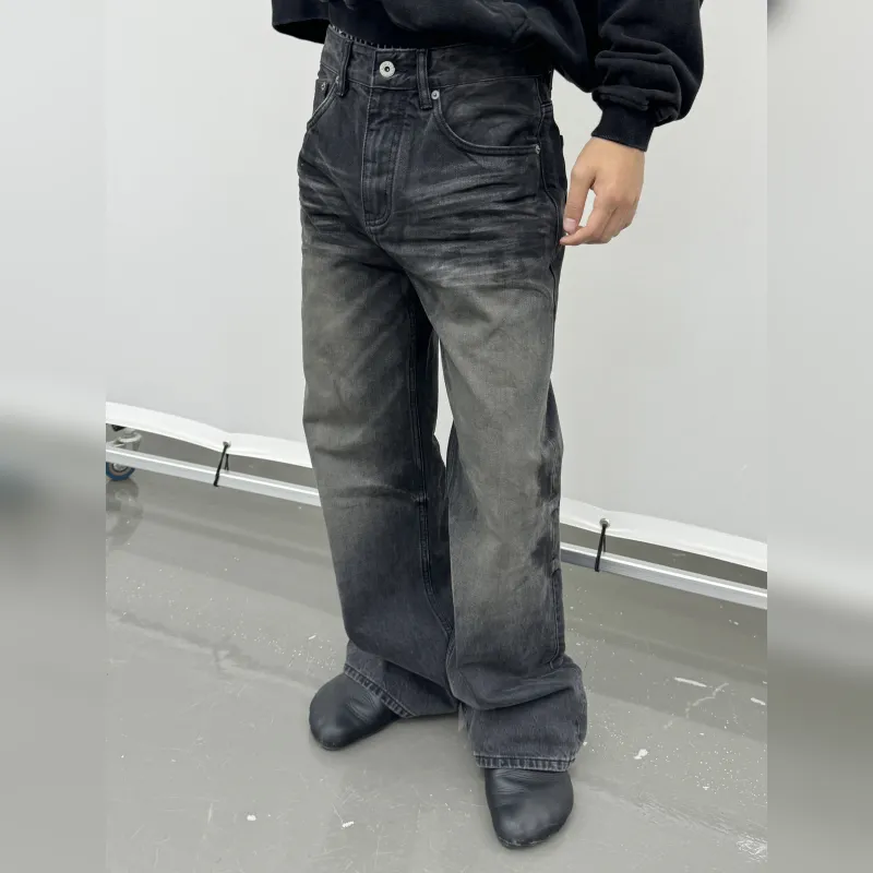 Haonanhuang Jeans Unisex Black-2