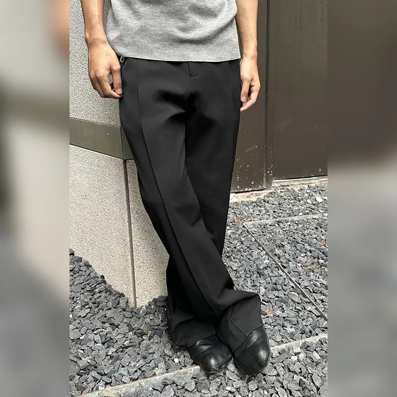 Haonanhuang Casual Pants Unisex Black-3