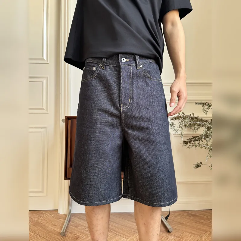 Haonanhuang Denim Shorts Unisex-3