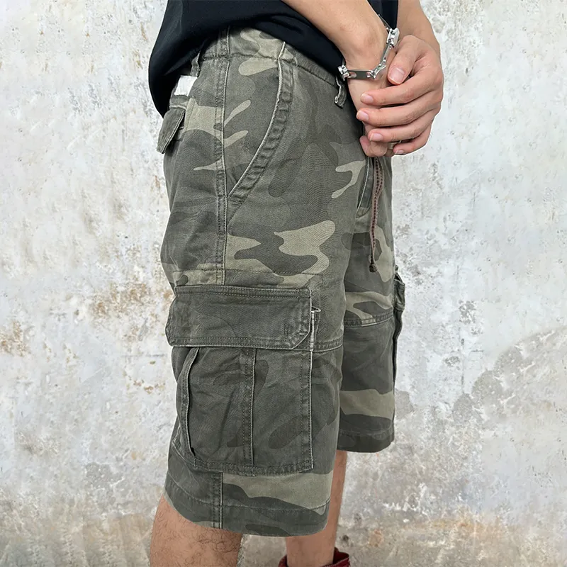 Haonanhuang Cargo Shorts Men Camouflage-3