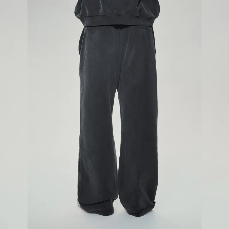 Haonanhuang Casual Pants Unisex Washed Gray-3