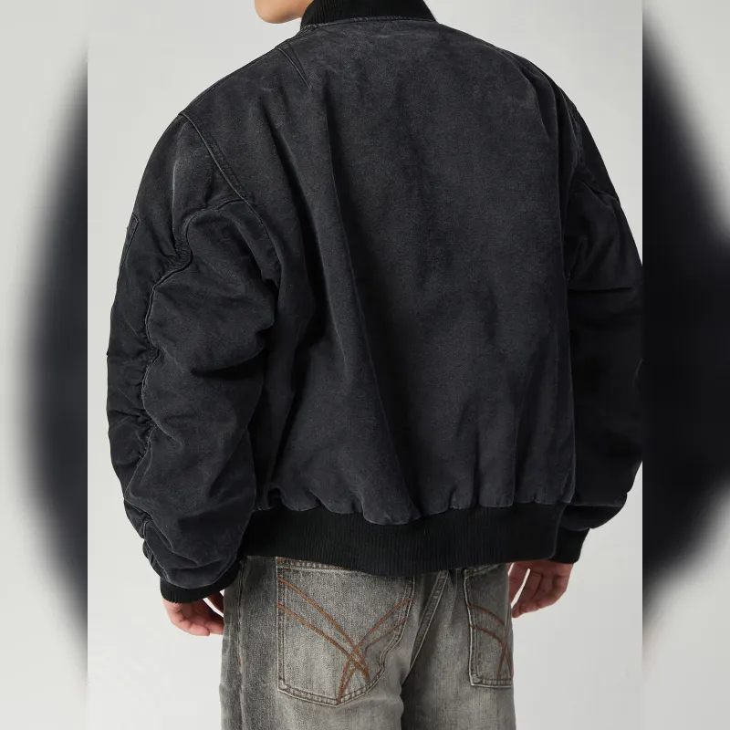 Haonanhuang Puffer Jacket Unisex Black Gray Color-3