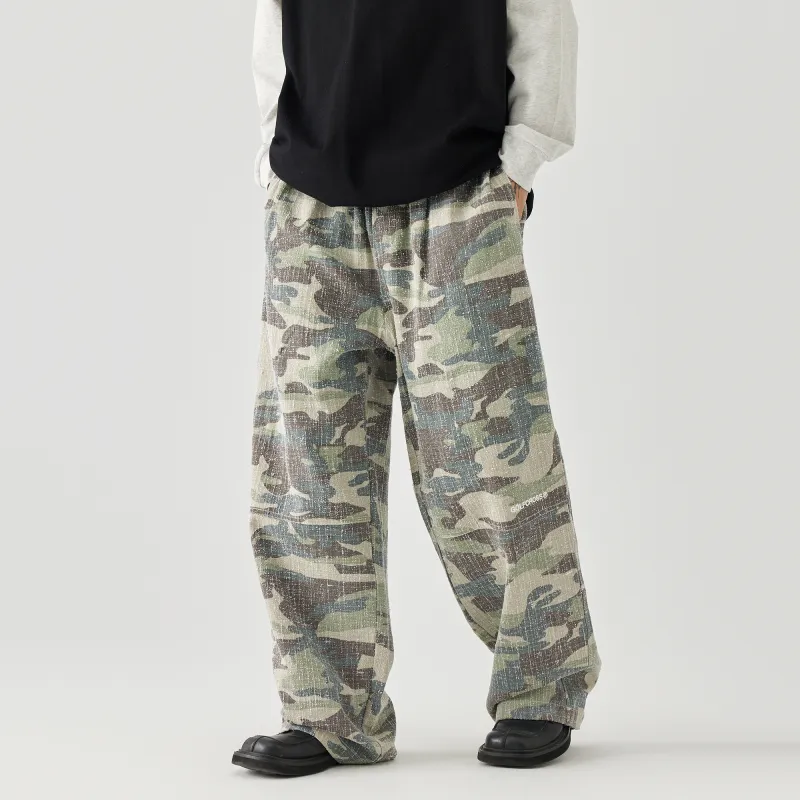 GOLFCROSS Casual Pants Unisex Green Camouflage-6