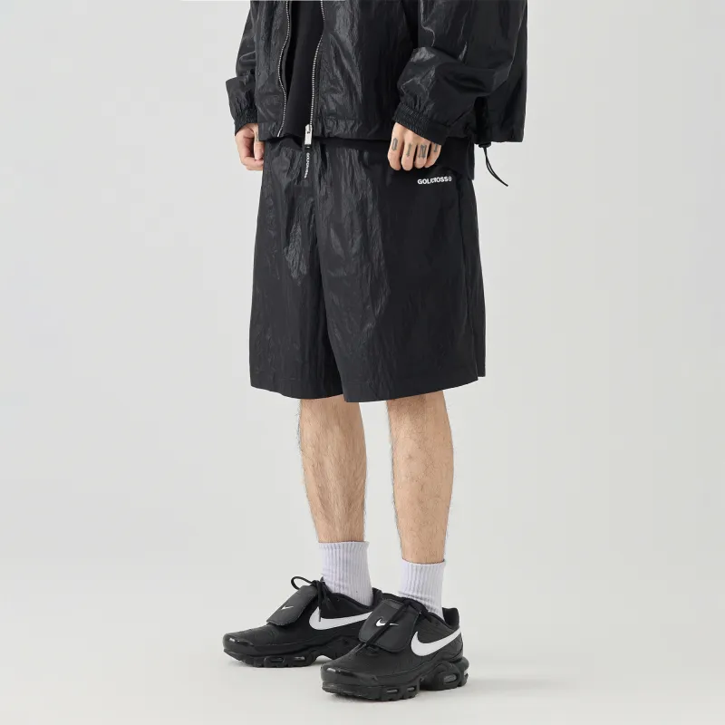 GOLFCROSS Casual Shorts Unisex Black-3