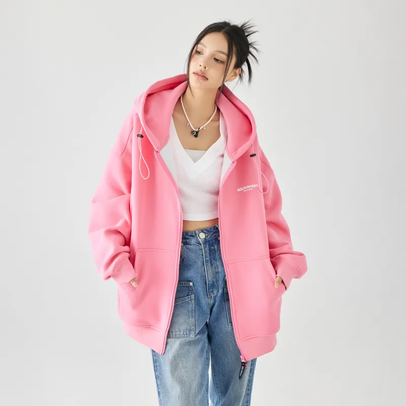 GOLFCROSS Sweatshirt Coat Unisex-4